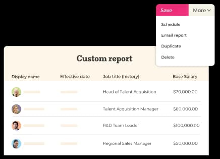 Generate Custom Reports