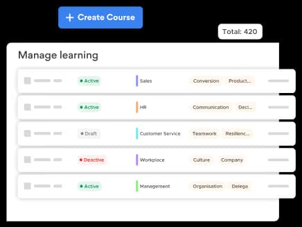 Easily create courses that make a difference.