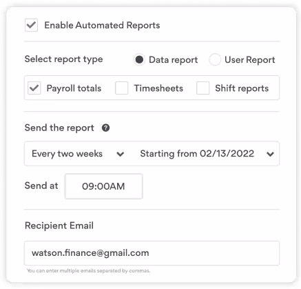 customizable reporting