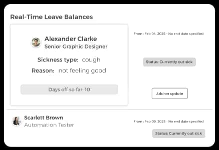 Real-Time Leave Balances