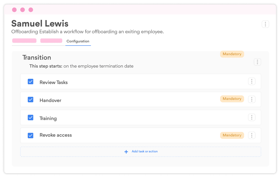 Streamlined Resignation Handling