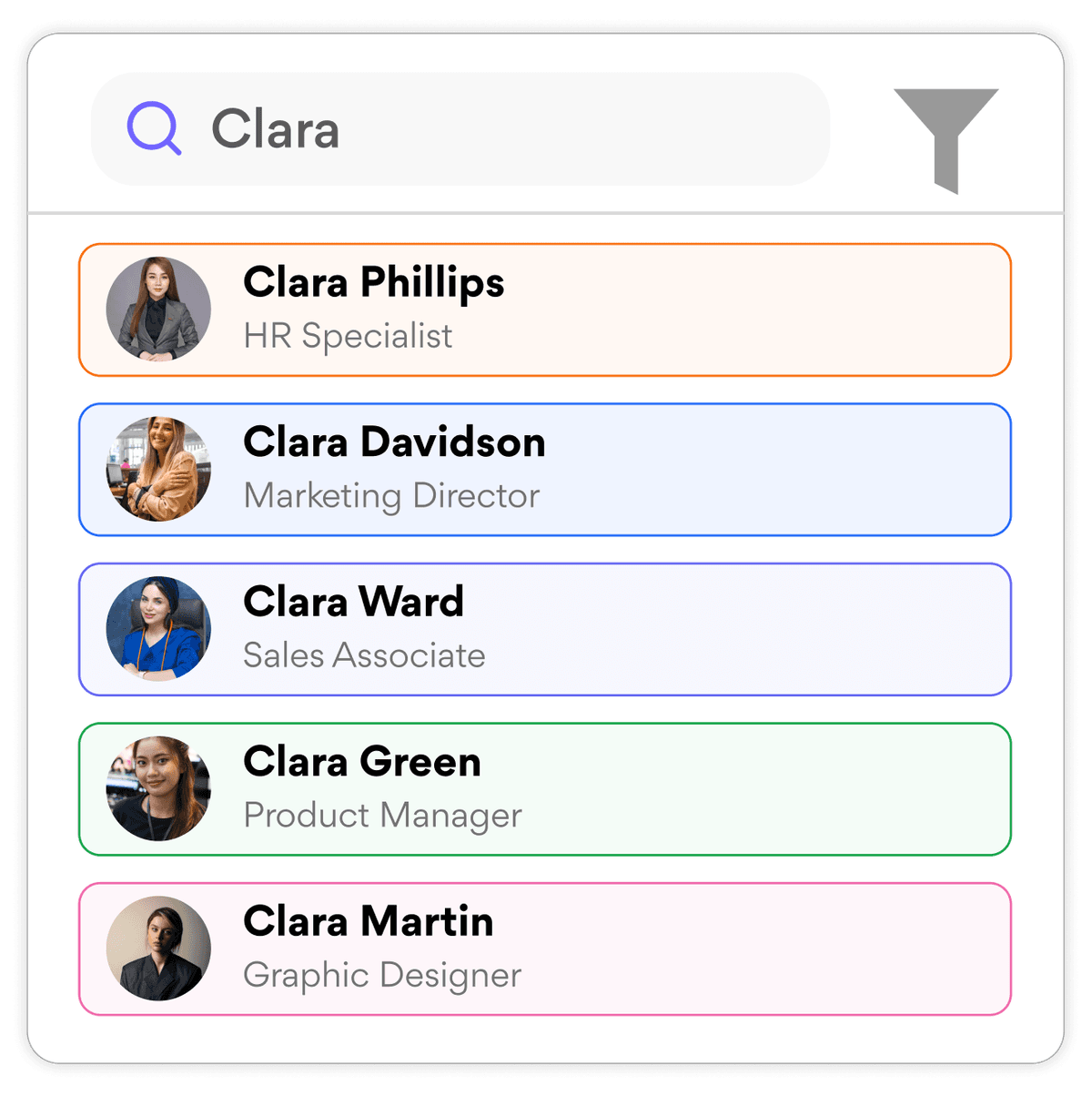 Effortlessly Find Employees with Advanced Search
